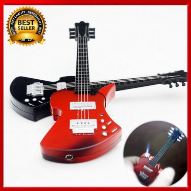 Creative music guitar windproof lighter Guitar musical instrument lighter Gas
