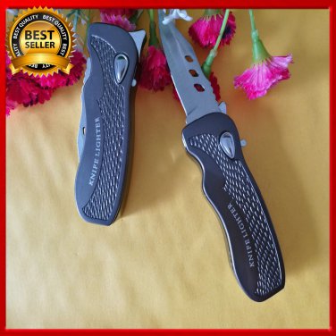Multi-function metal lighters windproof lighters safety lock spring sword