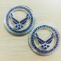 2PCS U.S. Air Force / Core Values - USAF Brass Challenge Coin,Free Shipping