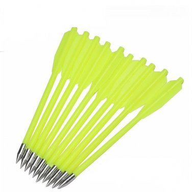 12pcs/lot Bright Crossbows Arrow Cobra Bolts Target 50-80lb Green Archery Arrows