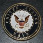 2PCS NAVY ARMOR OF GOD HIGH RELIEF USA MADE GOLD CHALLENGE COIN, Free shipping