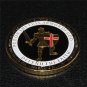 2PCS NAVY ARMOR OF GOD HIGH RELIEF USA MADE GOLD CHALLENGE COIN, Free shipping