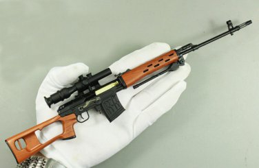 NEW 1:3.5 Assemble SVD Gun Model Can not Shoot DIY Gun Metal Alloy Gun Toy Gift