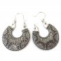 Tibetan Silver Color Round Vintage Ethnic Dangle Earrings Retail Jewelry