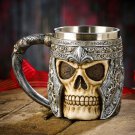 1Piece Resin Skull Mug Tankard Striking Skull Warrior Tankard Viking Skull Beer