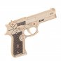 3D DIY Wooden Toys Gun Revolver Puzzle Wood Craft Construction Kit Pistol Toy