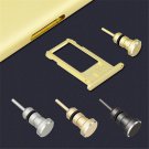 2 in 1 Sim Card Tray Eject Pin Tool & 3.5mm Earphone Jack Phone Metl Dust Plug