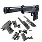 New hot Desert Eagle Blocks Pistol Toy Gun With Silencer Children Cosplay Toys