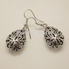 Unique Tibetan Silver Color Hollow Water Tear Drop Fashion Retro Vintage Earring