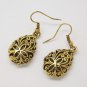 Unique Tibetan Silver Color Hollow Water Tear Drop Fashion Retro Vintage Earring