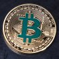 1pcs Commemorative Coins Gold Plated Bitcoin Coin Collectible BTC Coin Art Gift