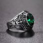 Stainless Steel ARMY Rings For Men With CZ Stone Four Color 7-13 Size