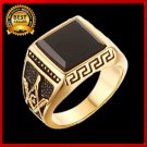 Masons Stainless Steel Men Ring In God-Color Plated Top Quality Tatinu size 7-12
