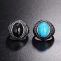 316L Stainless Steel vintage Blue Rings For Men size 7-12