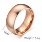 100% Tungsten Ring for Men 8mm Wedding Classic Jewelry Smooth Hand Polishing US