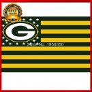 NEW Green Bay packers US Stripe Flag 3x5 FT 150X90CM Banner 100D Polyester flag