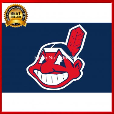 U.S.A MLB Cleveland Indians Flag 3x5 FT 150X90CM Banner 100D Polyester flag