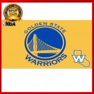 Golden State Warriors big logo Flag yellow blackground 3x5 FT 150X90CM Banner 10