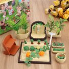 Miniatures Gardening Vegetable Flowers Food Furniture Sets For Doll House Toys