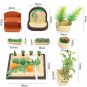 Miniatures Gardening Vegetable Flowers Food Furniture Sets For Doll House Toys