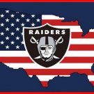 Oakland Raiders Digital Print US Stars And Stripes Sports Team Double Side Flag