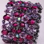 Flower floral stretch wide bracelet for women summer cute cuff fashion wedding