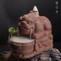 Creative Purple Smoke Backflow Cone Incense Burner Lucky Brave Troops Censer
