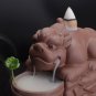 Creative Purple Smoke Backflow Cone Incense Burner Lucky Brave Troops Censer