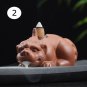 Creative Purple Smoke Backflow Cone Incense Burner Lucky Brave Troops Censer