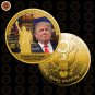 1 Pc Gold President US Donald Trump Gold Plated Coin USA Trump Tower