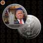 1 Pc Gold President US Donald Trump Gold Plated Coin USA Trump Tower