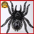 Spider stretch ring halloween animal jewelry gifts for women girls kids