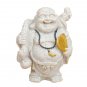 Sand Stone Maitreya Happy Smile Buddha Statue Hand Carved Wealth Artist Luck