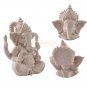Hand Carved Sandstone Seated Ganesh Buddha Deity Elephant Hindu Statue Decor