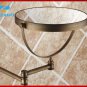Antique 8" Double Side Bathroom Folding Brass Shave Makeup Mirror Wall Mounted!