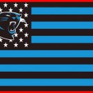 Carolina Panthers Sport Flag with Star and Stripes 3FTx5FT Banner 100D Polyester