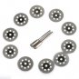 10Pcs 22mm Rotary Tool Accessory Diamond Cut Off Wheel Disc Fits Proxxon Dremel