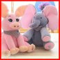 Baby Peek-a-boo Elephant Plush Toy Singing Stuffed Pink Animated Kids Soft Toy
