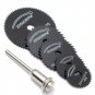 5Pcs HSS Saw Blades For Metal Dremel Rotary Tool Cutting Discs Wheel + 1 Mandrel