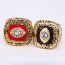2pcs/set USA size 10.5! Factory 1969 1966 Kansas City Chiefs championship rings