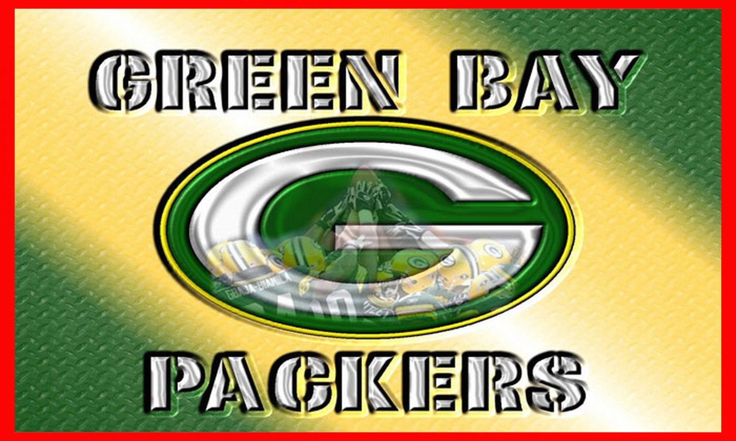 Green Bay Packers Club Logo Banners Flags 3ftx5ft Banner 100D Polyester