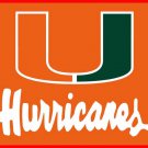 NEW US Miami Hurricanes Hand Flag 3*5ft NCAA Basketball Club Team Banner 100D