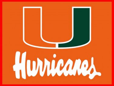 NEW US Miami Hurricanes Hand Flag 3*5ft NCAA Basketball Club Team Banner 100D