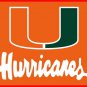 NEW US Miami Hurricanes Hand Flag 3*5ft NCAA Basketball Club Team Banner 100D