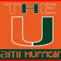 NEW US Miami Hurricanes Hand Flag 3*5ft NCAA Basketball Club Team Banner 100D
