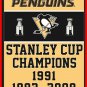 NEW NHL Pittsburgh Penguins flag Champion Banner 100D Polyester 3x5 foot Flag