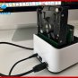 2-Bay 4TB Dual SATA 2.5"/3.5" ssd Hdd Docking Stations USB 3.0 to SATA I II HDD!
