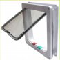 Pet Products 4-Way Locking Dog Cat Door For Small to Large Dogs cats White black