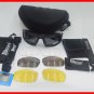 NEW Polarized Army Goggles Sunglasses Military 4 Lens Kit Ballistic Daisy C5 Set