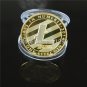 Free shipping 1ounce 2014 LTC+BTC Litecoin Gold paletd coin.1pcs/lot